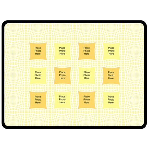 Lemon And White Xl Blanket By Deborah 80 x60  Blanket Front