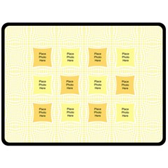 Lemon and White XL Blanket (4 styles) - Fleece Blanket (Large) Lemon and White XL Blanket (4 styles) - Fleece Blanket (Large)