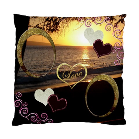 I Heart You 31 Love 2 Photo Cushion Case By Ellan Front