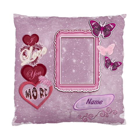I Love You More Photo Cushion Case By Ellan Front