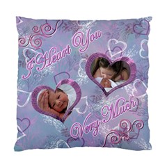 I Heart You blue swirls double sided cushion case (5 styles) - Standard Cushion Case (Two Sides)