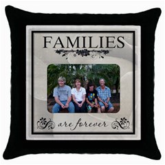 Hobbs Family - Throw Pillow Case (Black)