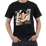 Ture love - Men s T-Shirt (Black)