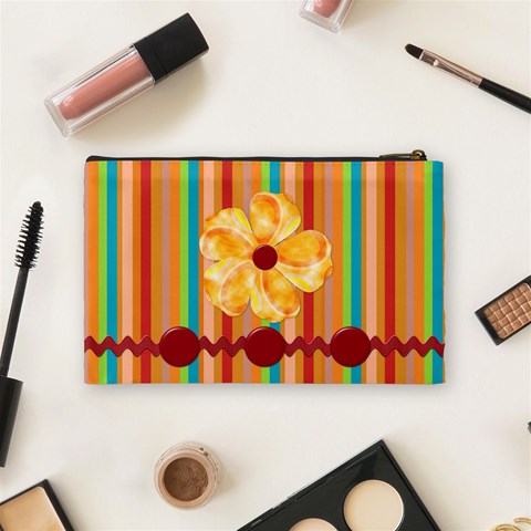 Buttercup Medium Cosmetic Bag 1 By Lisa Minor Back
