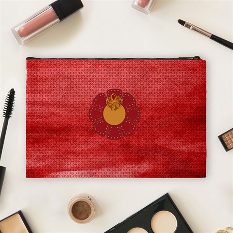 Buttercup Large Cosmetic Bag 1 By Lisa Minor Back