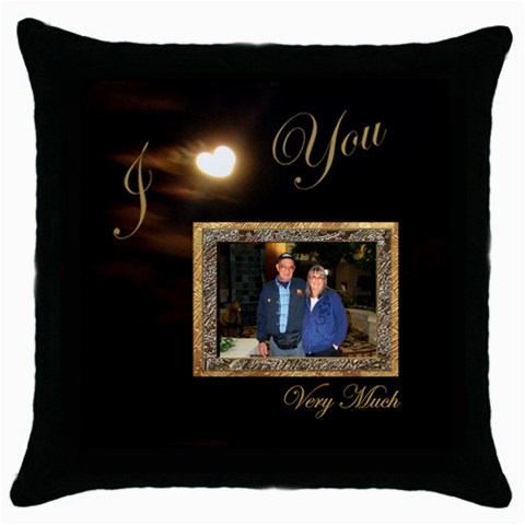 I Heart You Moon Throw Pillow By Ellan Front