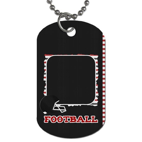 Touchdown (black And Red) Dog Tag By Chelsea Winsor Front