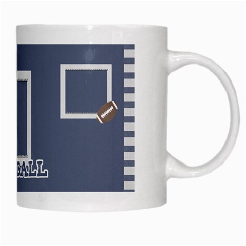 Touchdown (green And Blue) Mug By Chelsea Winsor Right