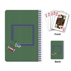 Touchdown (Green and Blue) Playing Cards - Playing Cards Single Design (Rectangle)