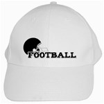 Touchdown (Black and Red) Hat - White Cap