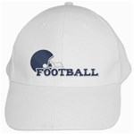 Touchdown (Green and Blue) Hat - White Cap