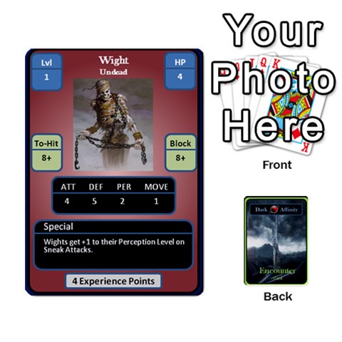 Green Da Encounter Cards By Dan Keltner Front - Diamond2