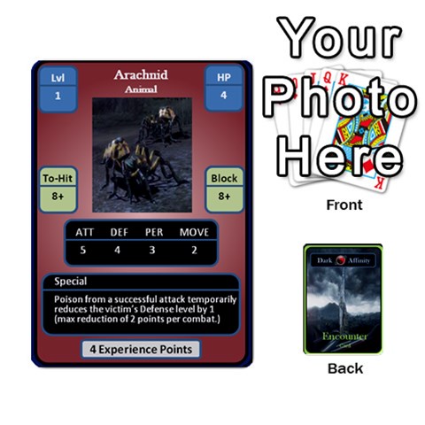 Green Da Encounter Cards By Dan Keltner Front - Diamond5