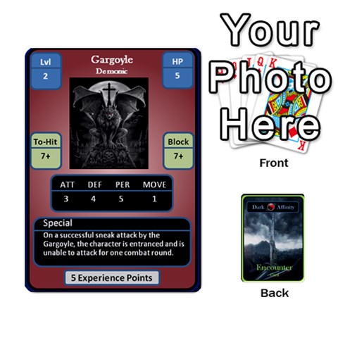 Green Da Encounter Cards By Dan Keltner Front - Diamond9