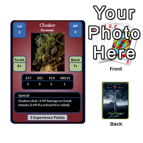 Green Da Encounter Cards By Dan Keltner Front - Diamond10