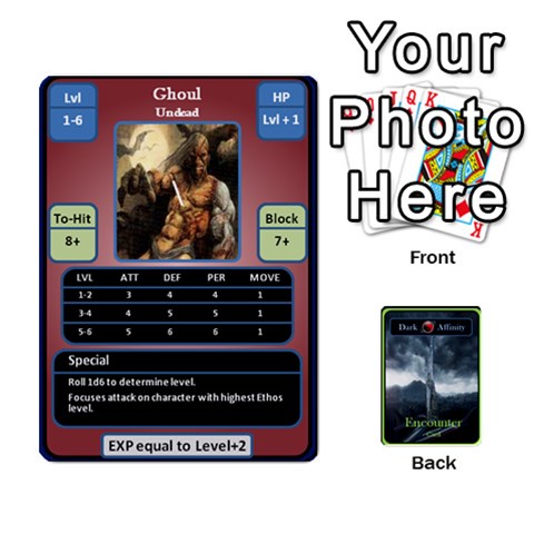 Ace Green Da Encounter Cards By Dan Keltner Front - DiamondA