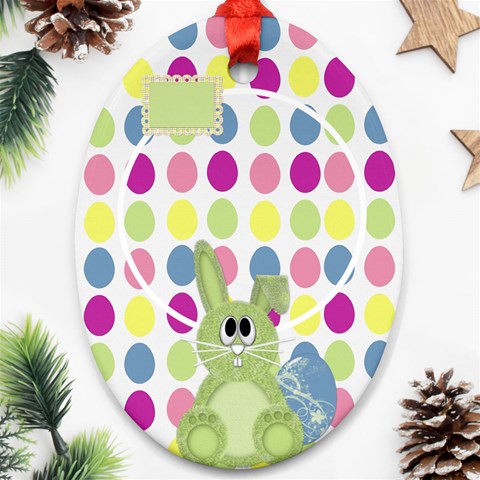 Eggzactly Spring Easter Ornament 1 By Lisa Minor Front
