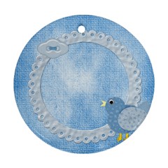 Eggzactly Spring Easter Ornament round 2 - Round Ornament (Two Sides) Eggzactly Spring Easter Ornament round 2 - Round Ornament (Two Sides)
