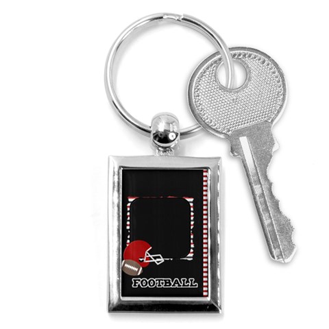 Touchdown (black And Red) Keychain By Chelsea Winsor Front