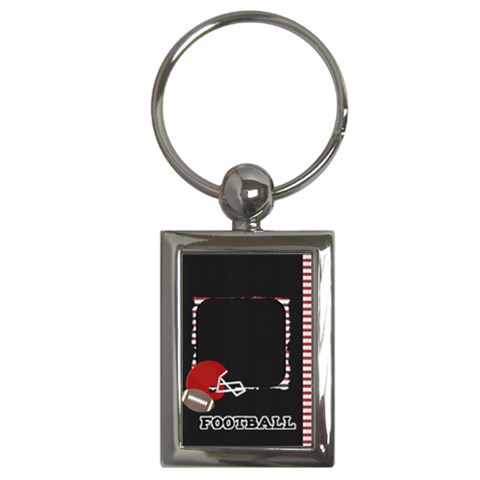 Touchdown (black And Red) Keychain By Chelsea Winsor Front