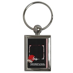 Touchdown (Black and Red) Keychain - Key Chain (Rectangle)