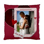 You & Me Heart 2-Sided Cushion Case - Standard Cushion Case (Two Sides)