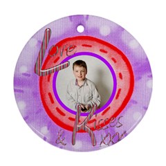 Love & Kisses Single sided Ornamaent - Ornament (Round)