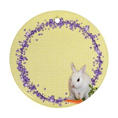 Spring Easter 2 Sided Ornament Round - Round Ornament (Two Sides)