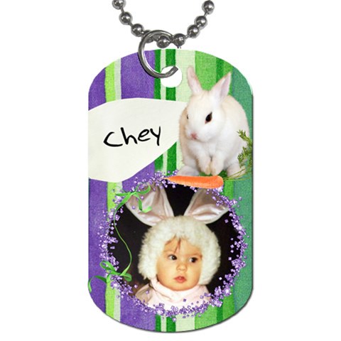 2 Sided Easter Basket Dogtag By Laurrie Front