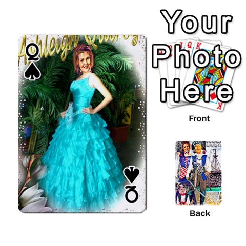 Queen Ashleigh & Raul Quiroz Family s Cards By Pamela Sue Goforth Front - SpadeQ