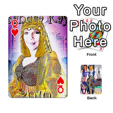 Queen Ashleigh & Raul Quiroz Family s Cards By Pamela Sue Goforth Front - HeartQ