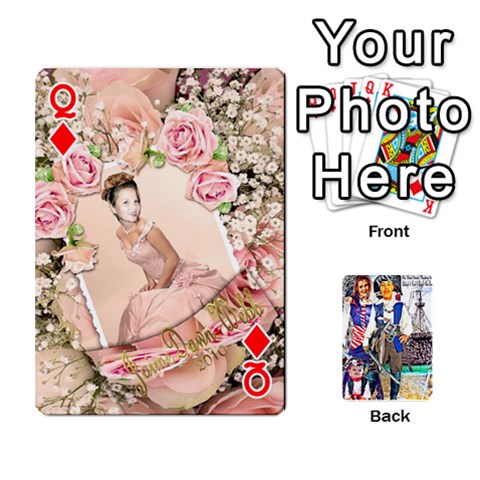Queen Ashleigh & Raul Quiroz Family s Cards By Pamela Sue Goforth Front - DiamondQ