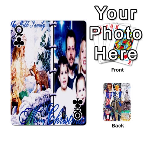 Queen Ashleigh & Raul Quiroz Family s Cards By Pamela Sue Goforth Front - ClubQ