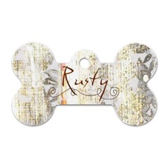 Rusty Puppy Dog Tag 3 - Dog Tag Bone (Two Sides)