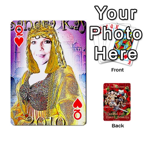 Queen Stephen & Chase, Kiai , Hailly & Dianne Mckee Family s Cards By Pamela Sue Goforth Front - HeartQ