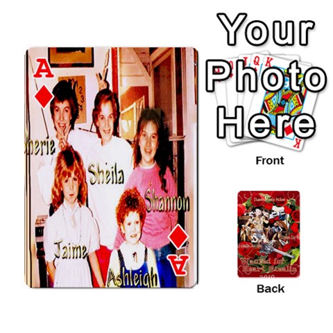 Ace Stephen & Chase, Kiai , Hailly & Dianne Mckee Family s Cards By Pamela Sue Goforth Front - DiamondA
