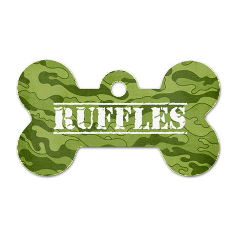 Camouflage Dog Tag By Mikki Front