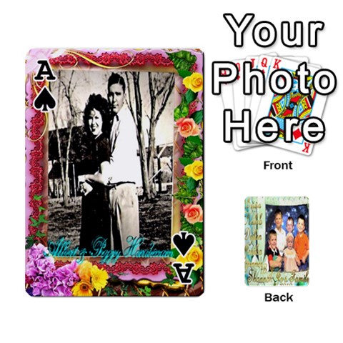 Ace Scott Reed & Shannon Son s Brian, Dylan, Kaleb, Family s Cards By Pamela Sue Goforth Front - SpadeA