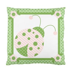 Ladybug Pillow Case-Pink - Standard Cushion Case (Two Sides)