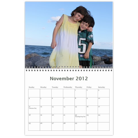 Calendar 2011 By Julie Nov 2012
