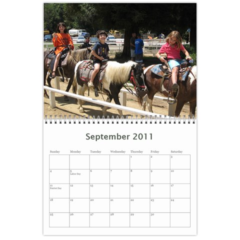 Calendar 2011 By Julie Sep 2011