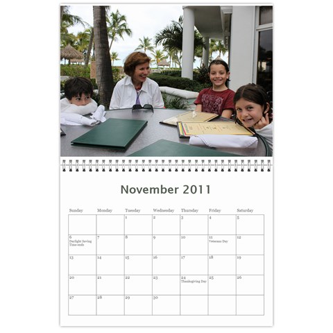 Calendar 2011 By Julie Nov 2011