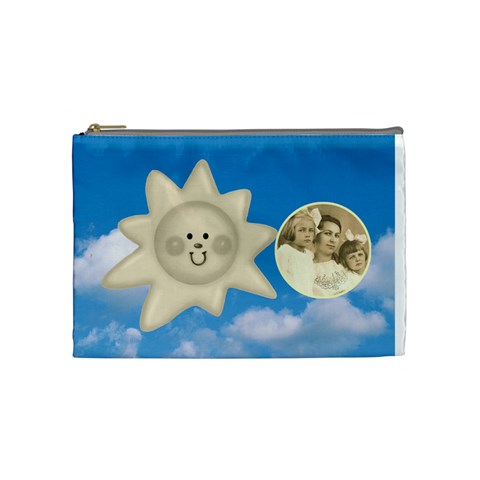 Sun & Moon Medium Cosmetic Bag By Catvinnat Front