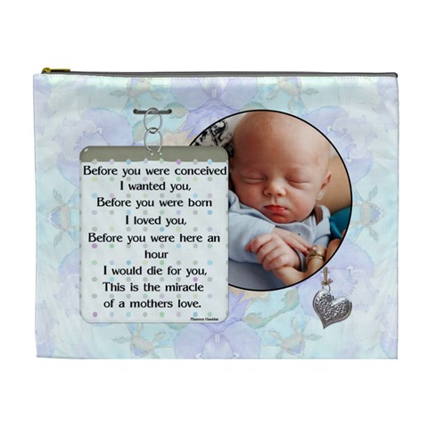 A Mothers Love Xl Cosmetic Bag By Lil Front