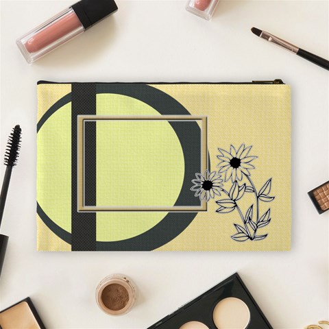 Sunflower L Cosmetic Bag By Daniela Back