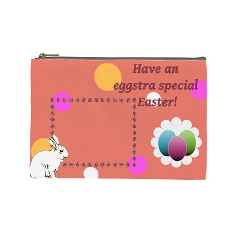 Eggstra Special Easter L Cosmetic Bag By Daniela Front