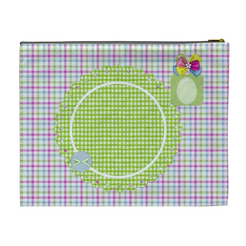 Eggzactly Spring Xl Cosmetic Bag 1 By Lisa Minor Back