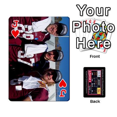 Jack Football Cards By Spg Front - HeartJ