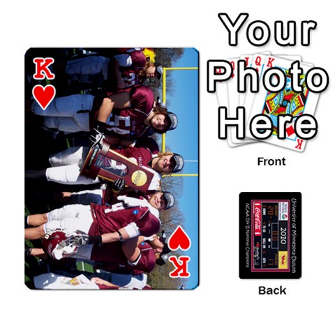 King Football Cards By Spg Front - HeartK