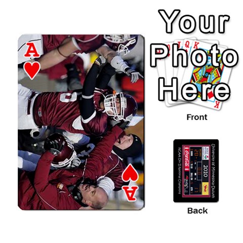 Ace Football Cards By Spg Front - HeartA